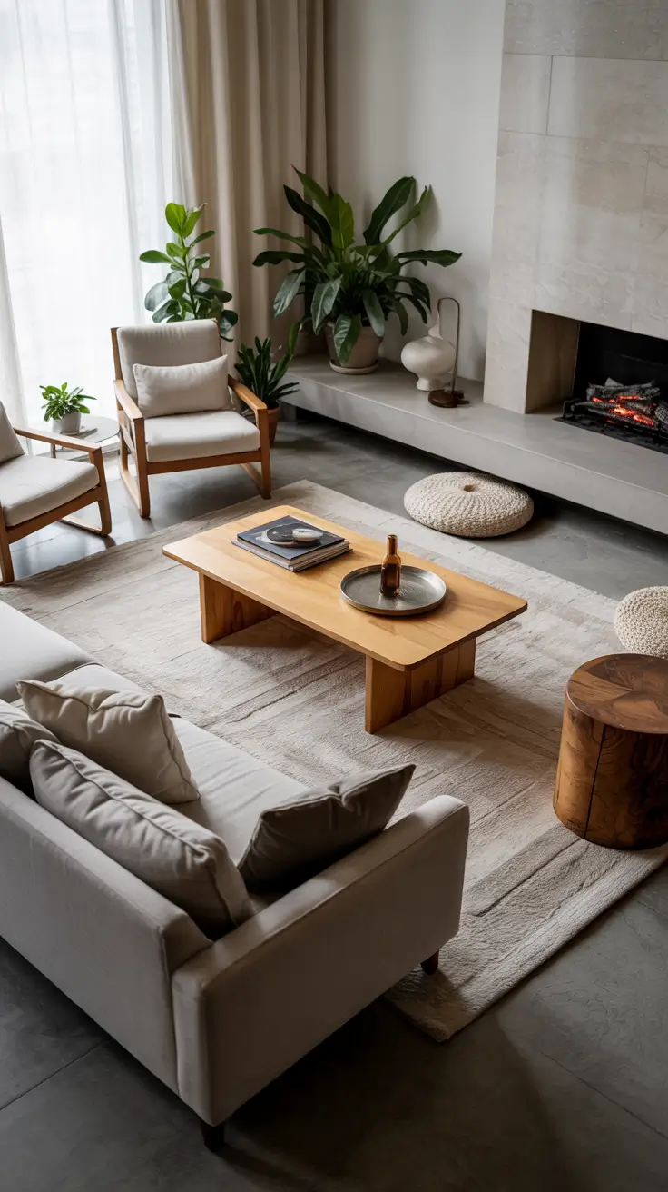 Contemporary Living Room Ideas 2026 09 – Gray And Beige Living Room Ideas Contemporary With Soft Neutral Layers