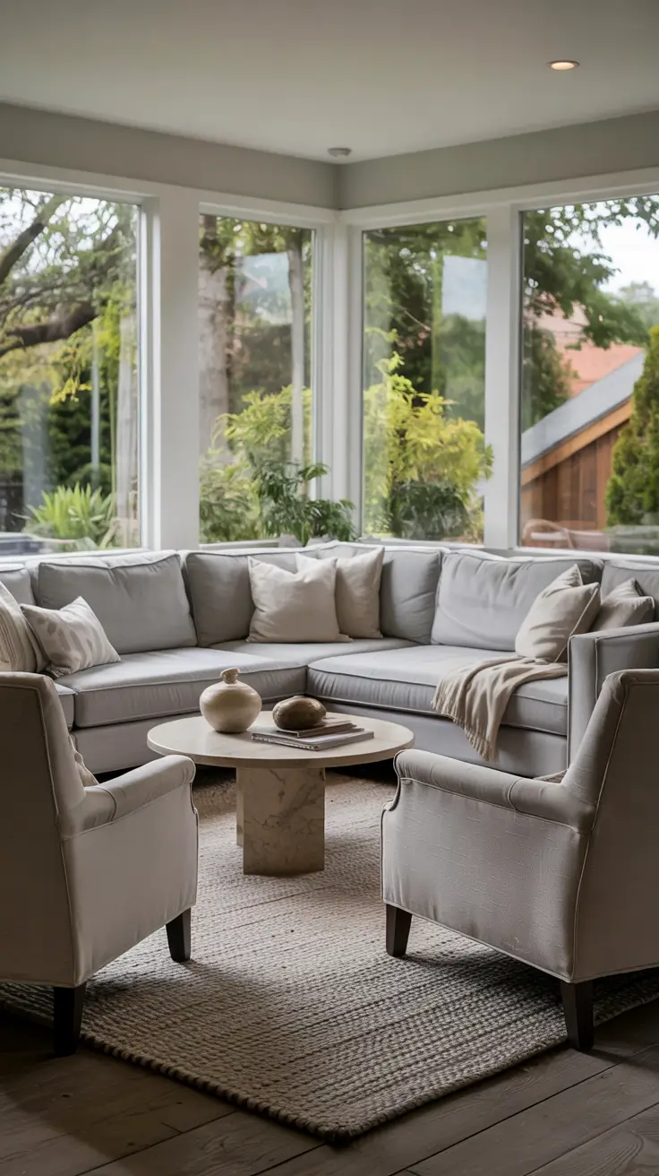 Contemporary Living Room Ideas 2026 09 – Gray And Beige Living Room Ideas Contemporary With Soft Neutral Layers