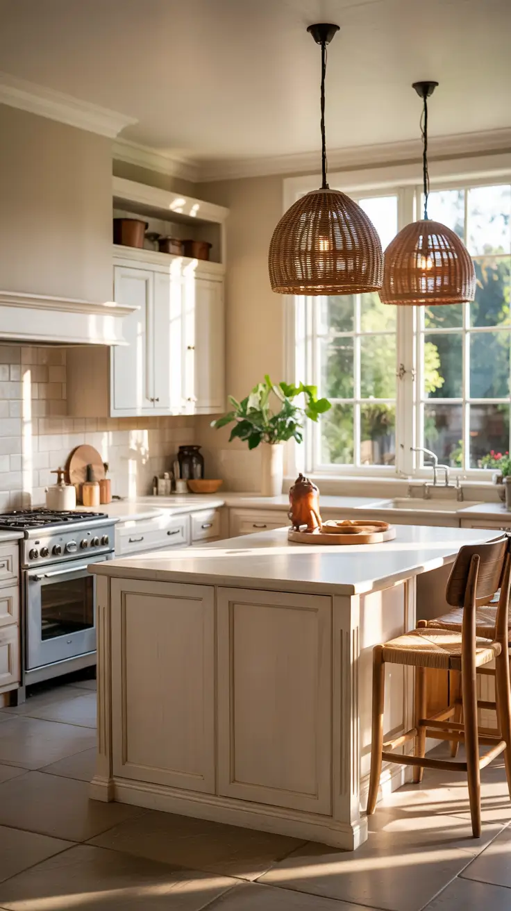 Cozy Kitchen Ideas Warm And White Color Combinations