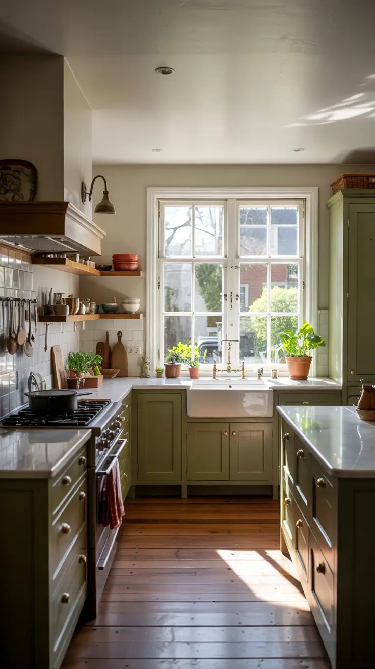 Cozy Kitchen Ideas Green Cabinets For A Fresh Update