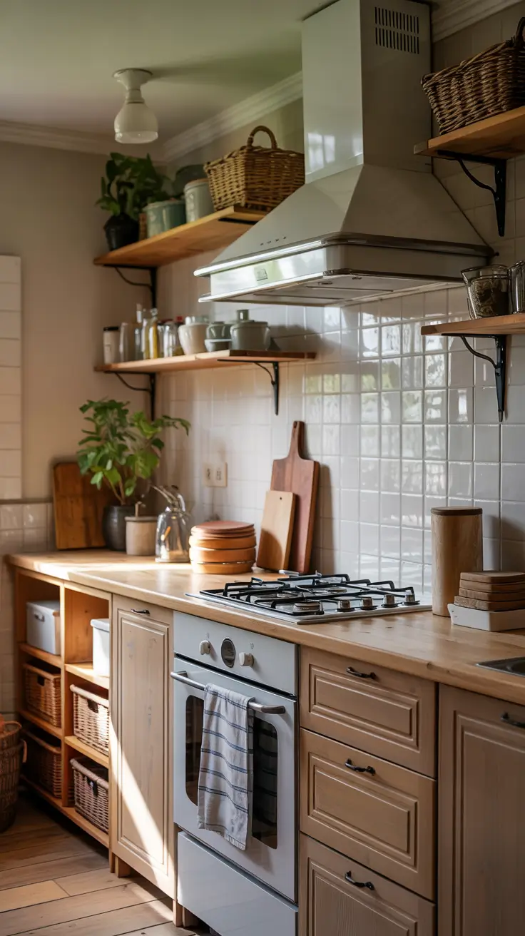Cozy Kitchen Ideas DIY Open Shelving For Small Spaces