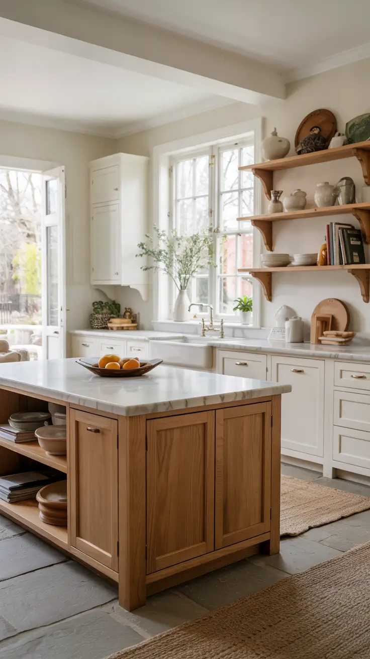 Cozy Kitchen Ideas White And Wood For A Soft Contrast