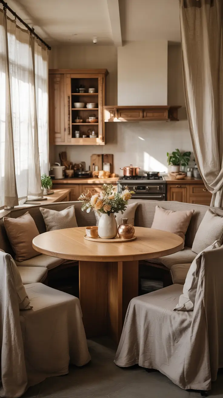Cozy Kitchen Ideas With Built-In Dining Nook Charm