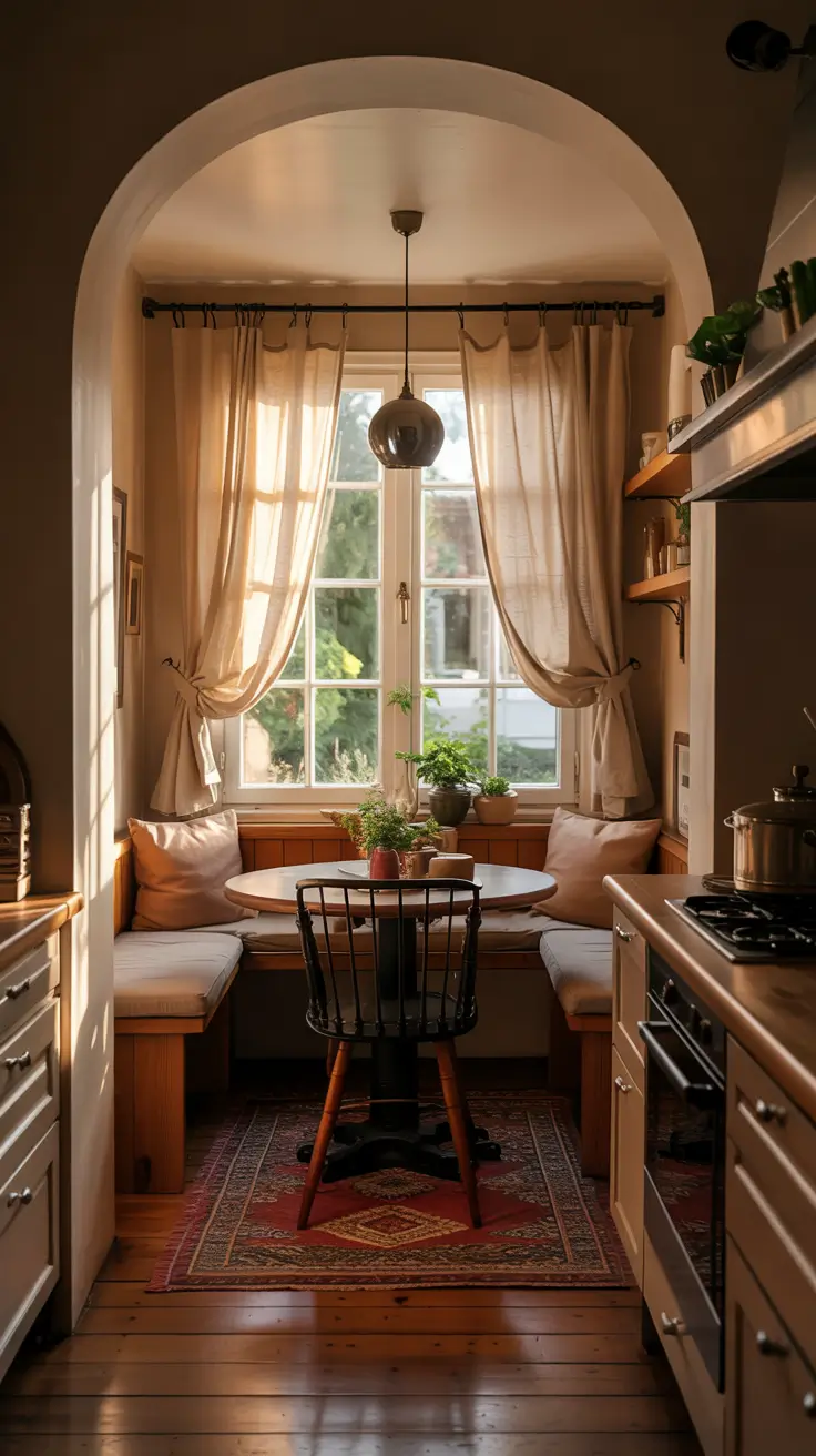 Cozy Kitchen Ideas With Built-In Dining Nook Charm