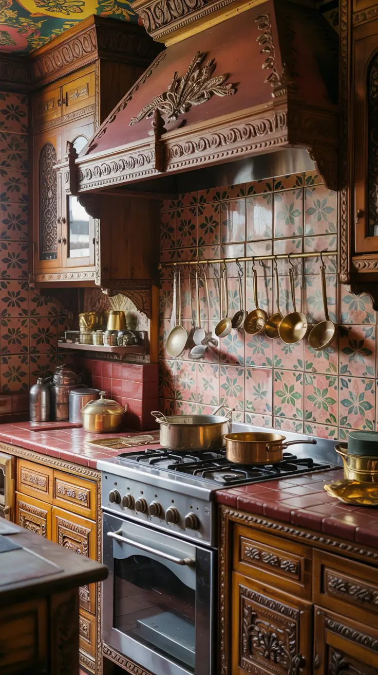 Cozy Kitchen Ideas Indian Style With Rich Spices And Textiles