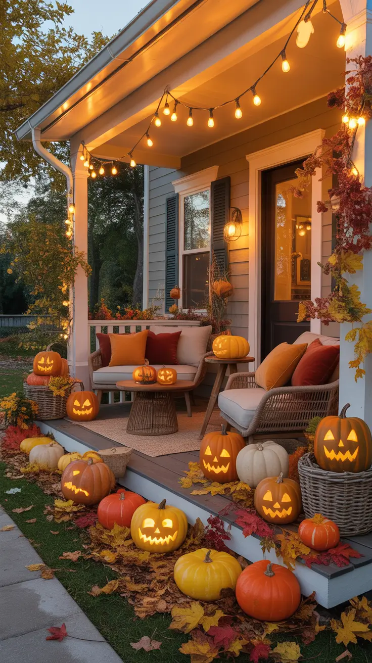 Cute Halloween Outdoor Decor Ideas For Porch Decorating