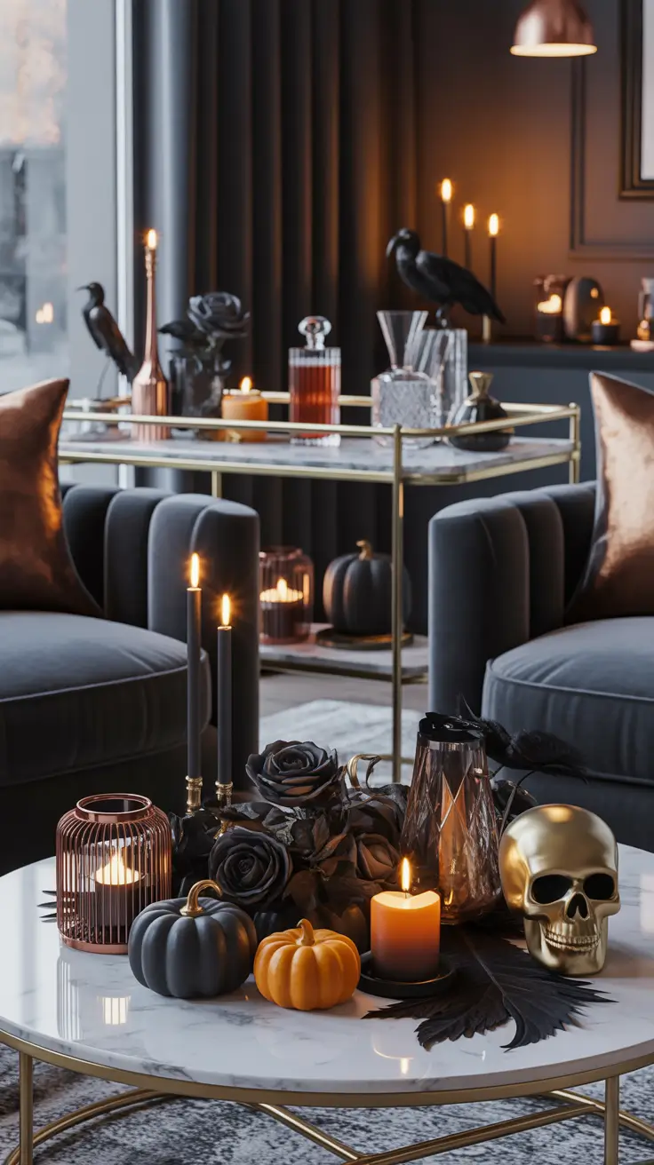 Elegant Cute Halloween Decor Ideas With Moody Fall Vibes