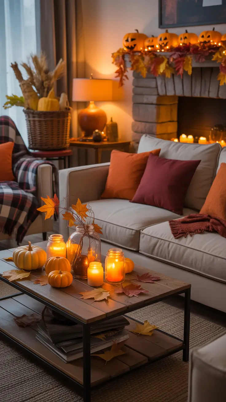 Cozy Cute Halloween Decor Ideas For Warm Living Rooms