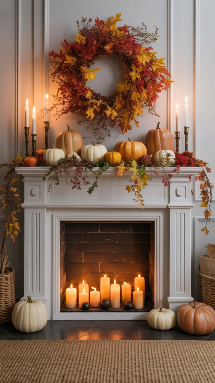 Fall Halloween Decor Ideas 2026 Mantel Styling With Fall Halloween Mantel Decor Ideas