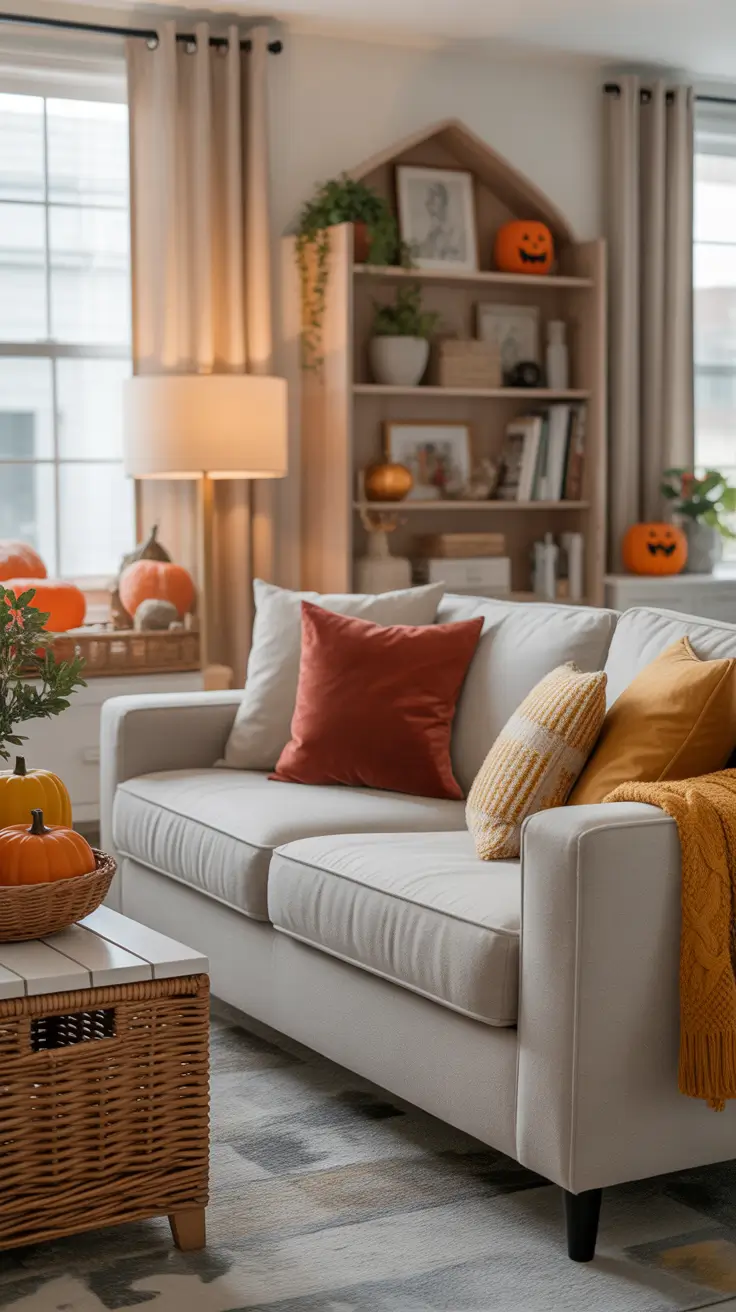 Fall Halloween Decor Ideas 2026 Fall And Halloween Decor Ideas Living Room With Soft Natural Light