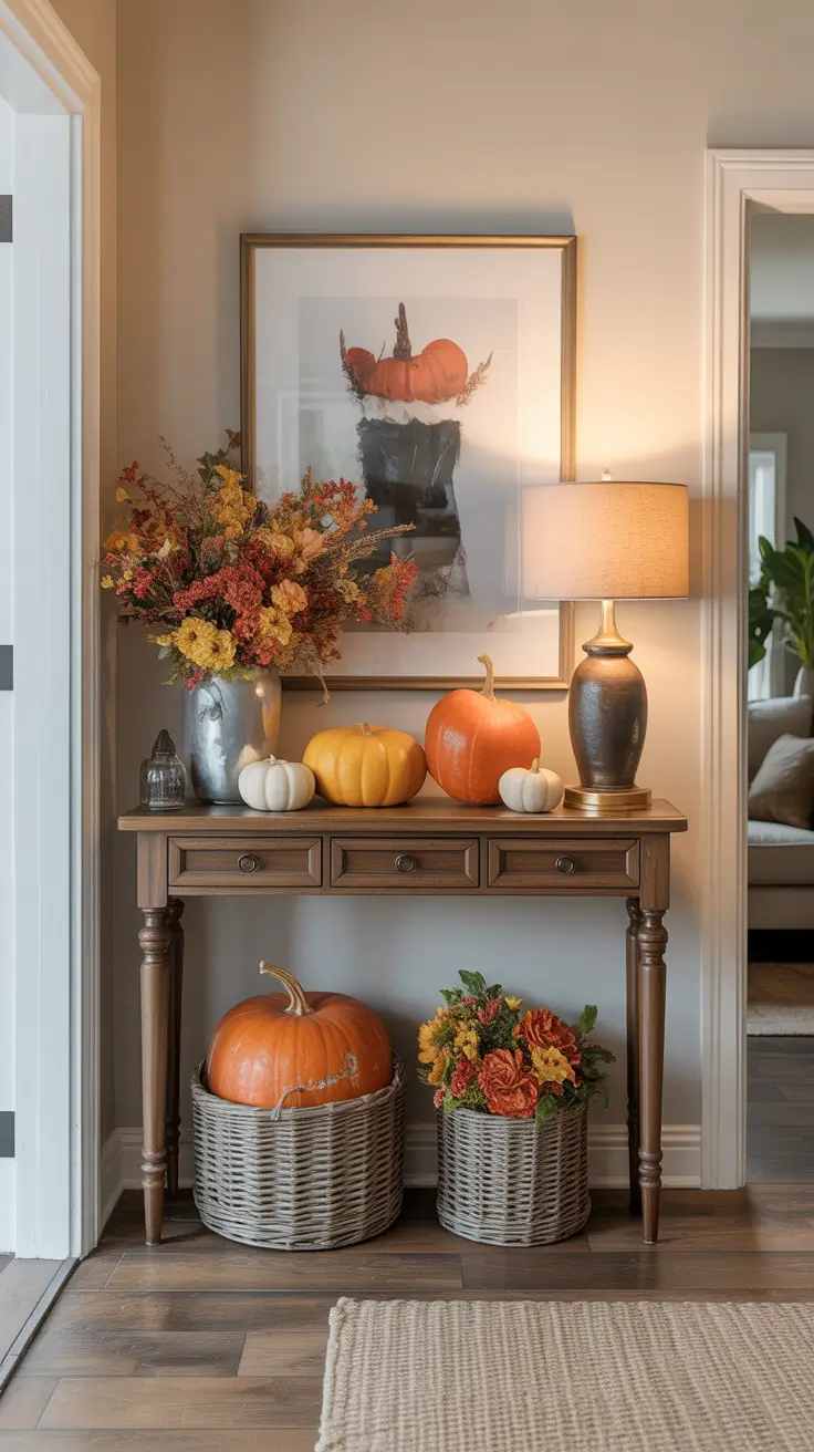 Fall Halloween Decor Ideas 2026 Halloween Entry Table Decor Ideas Fall Hosts Will Love