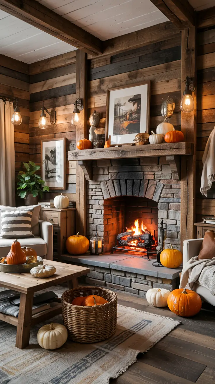 Rustic Textures That Define Farmhouse Halloween Decor Ideas