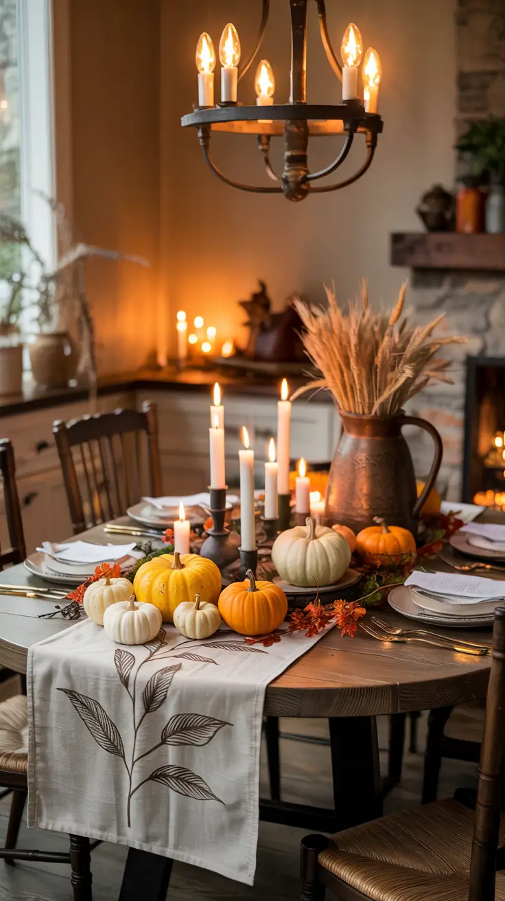 Cozy Farmhouse Halloween Table Decor Ideas For Intimate Dinners