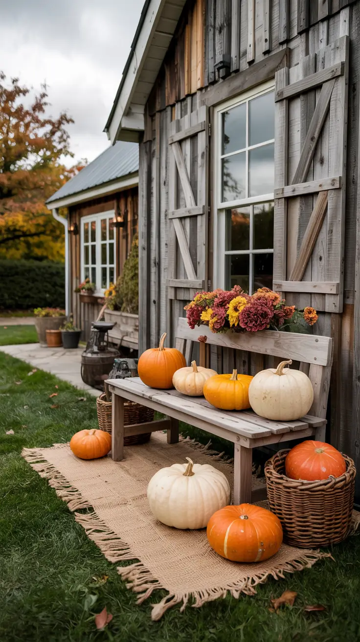 Outdoor Farmhouse Halloween Decor Ideas With Rustic Simplicity
