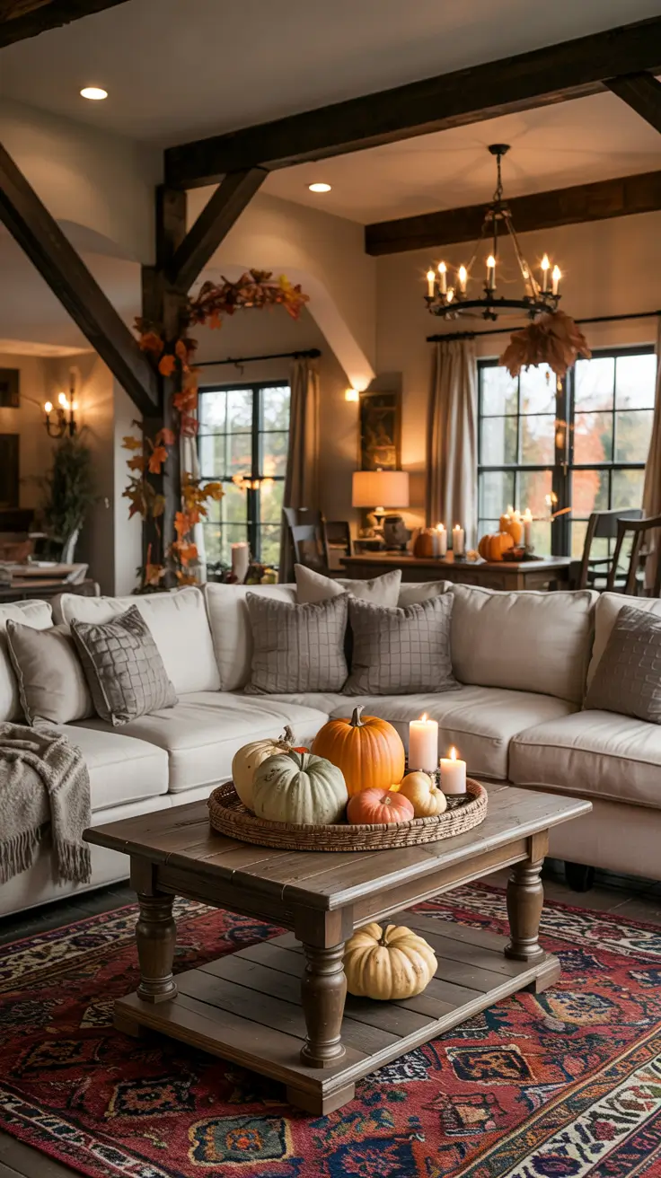 Indoor Halloween Decor Ideas Living Room Farmhouse Elegance