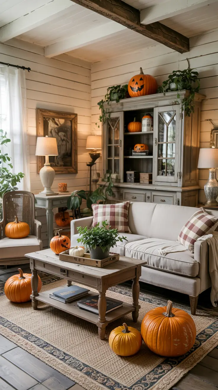 Halloween Living Room Decor Ideas Farmhouse With Vintage Finds