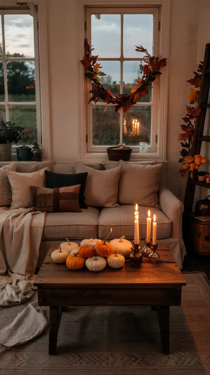 Farmhouse Halloween Decor Ideas With Subtle Spooky Details