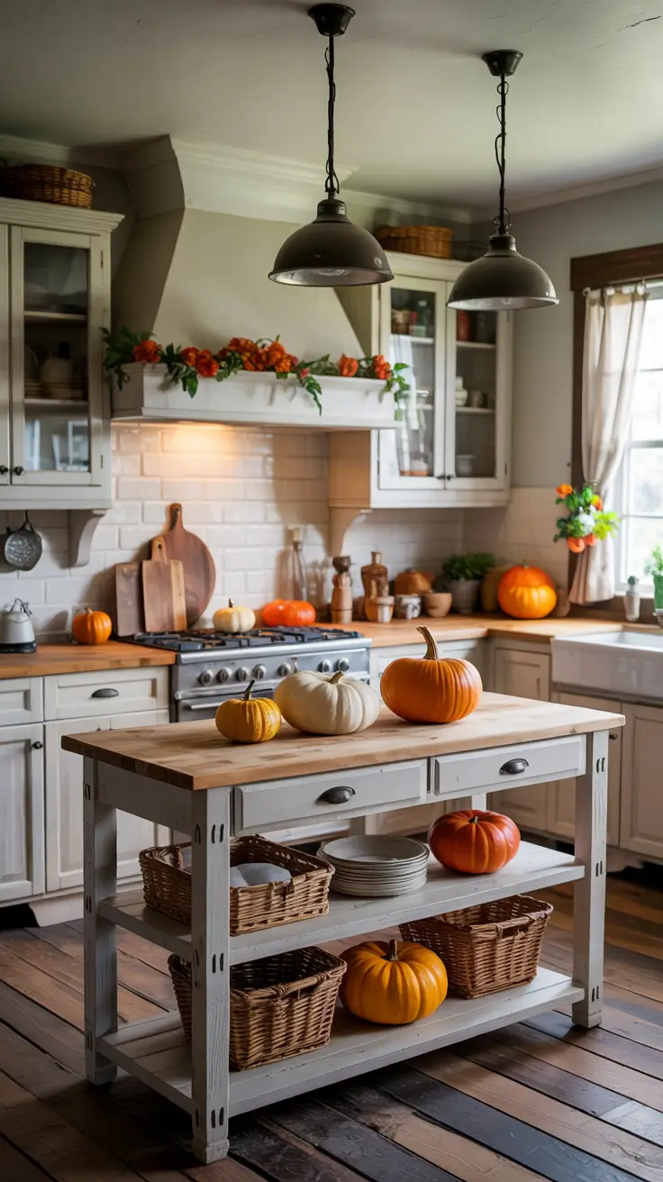 Farmhouse Halloween Kitchen Decor Ideas With Cozy Harvest Vibes
