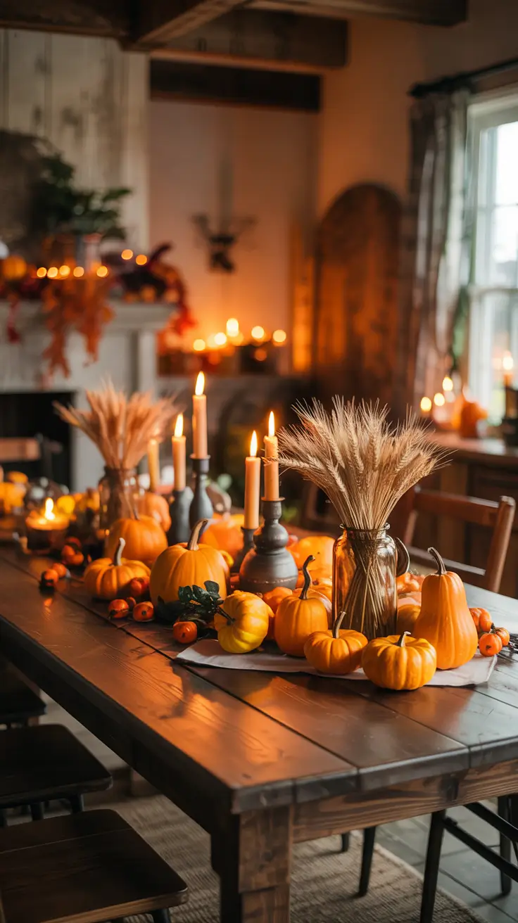 Farmhouse Halloween Dining Table Decor Ideas For Warm Gatherings