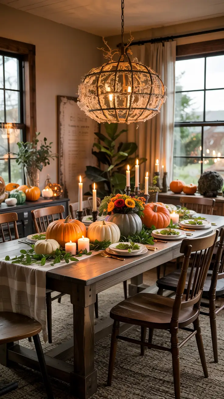 Farmhouse Halloween Table Decor Ideas For Warm Gatherings