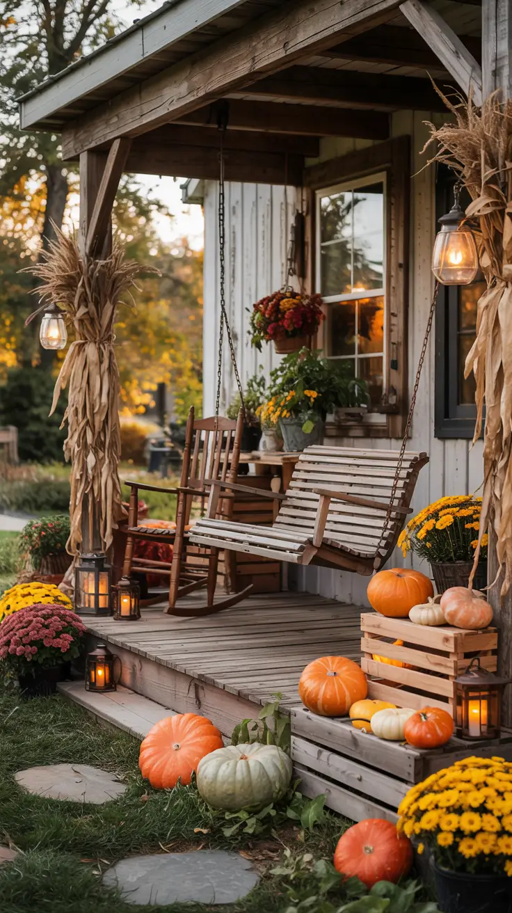 Farmhouse Halloween Decor Porch Ideas With Vintage Details
