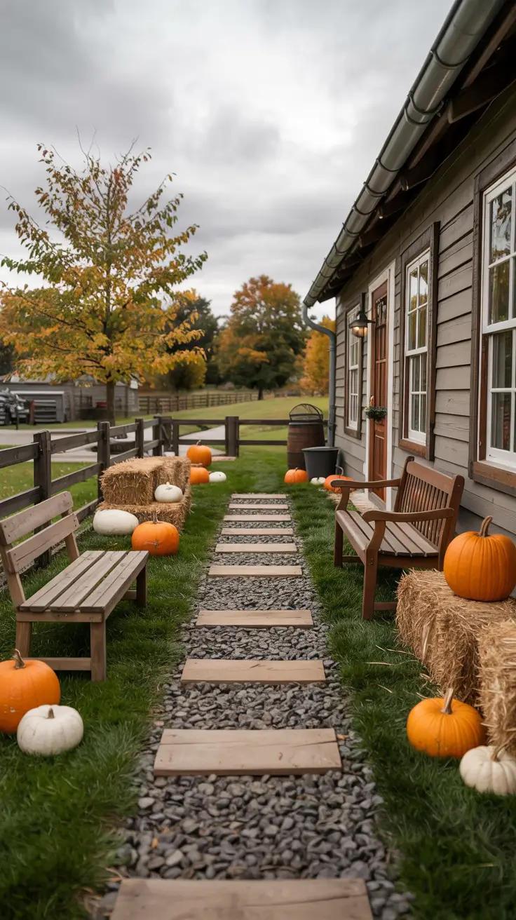Farmhouse Halloween Decor Outdoor Ideas For Autumn Curb Appeal