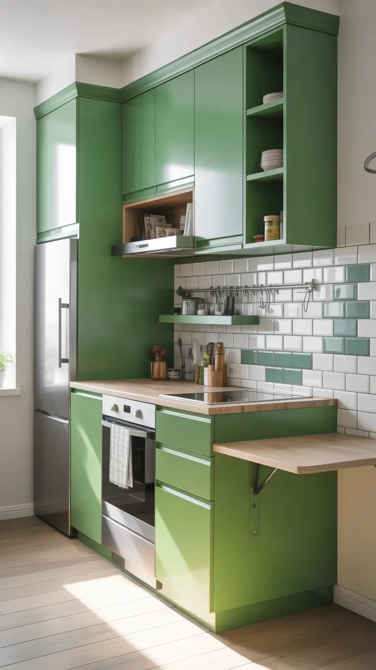 Green Kitchen Ideas 2026 Smart Green Kitchen Ideas For Small Spaces That Feel Light And Airy