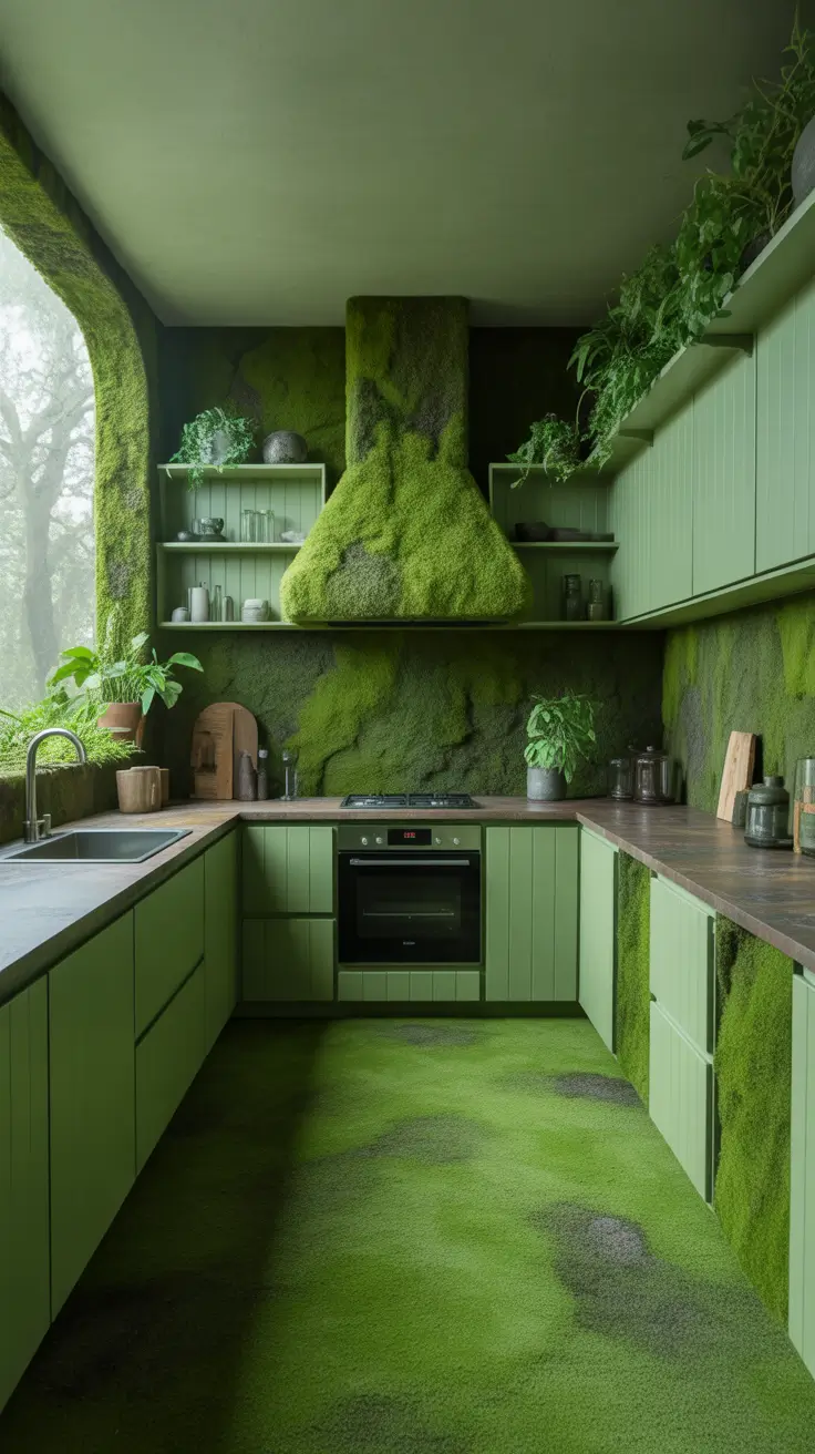 Green Kitchen Ideas 2026 Dreamy Green Kitchen Ideas Aesthetic Inspired By Forest Calm