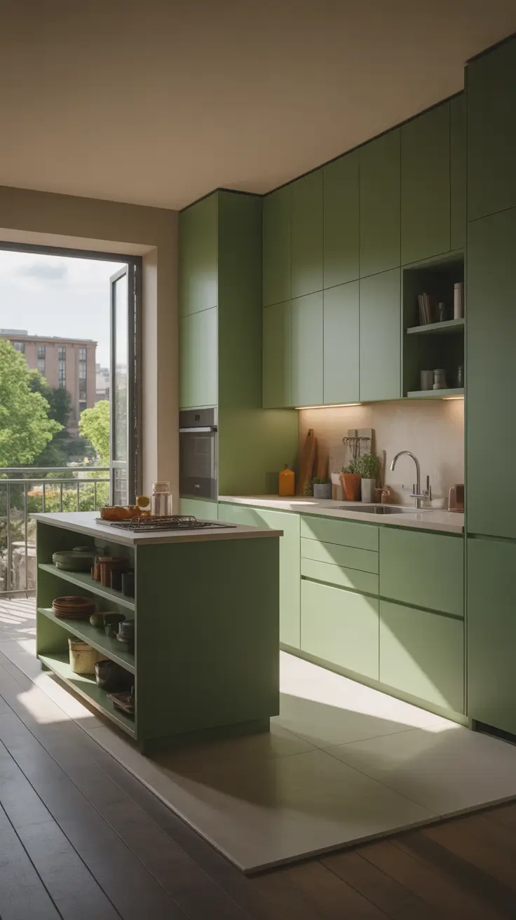 Green Kitchen Ideas 2026 Chic Green Kitchen Ideas Apartment With Simple Layouts