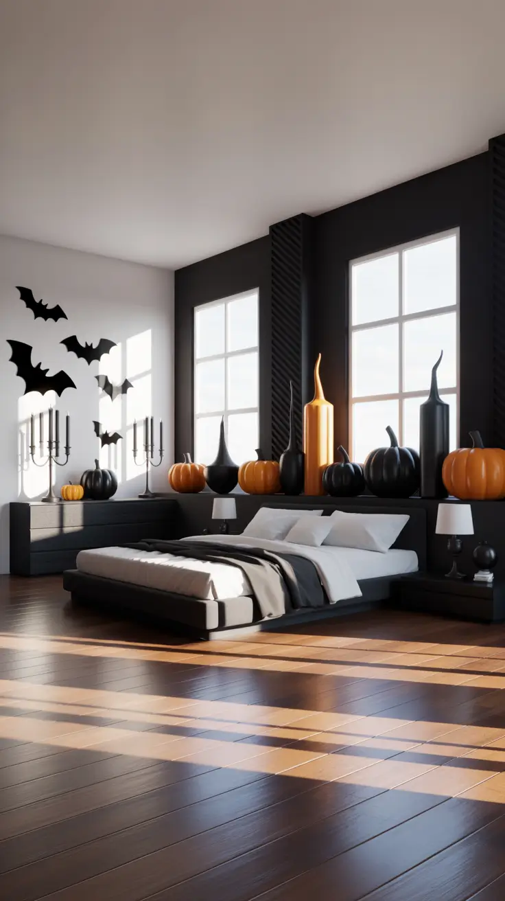 Halloween Bedroom Decor 2026 Black And White Halloween Bedroom Decor With Gothic Style