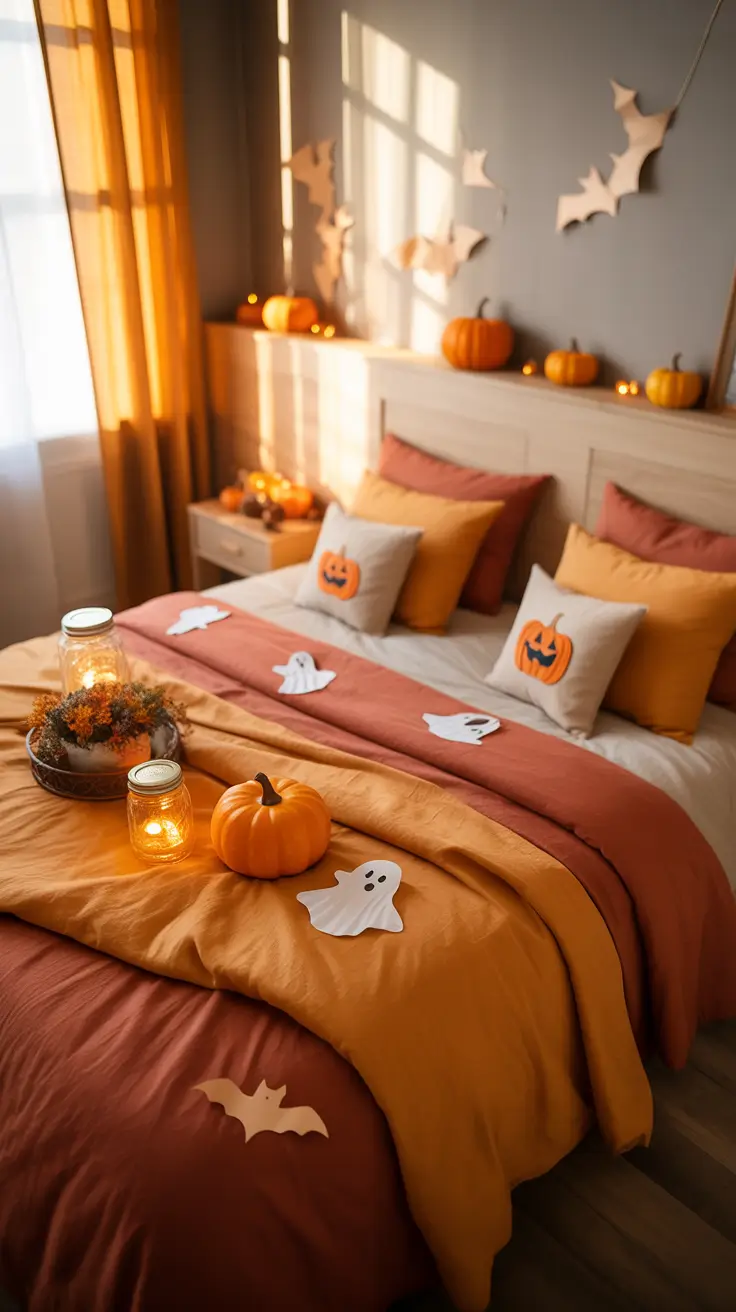 Halloween Bedroom Decor 2026 Cozy Halloween Bedroom Decor With Soft Ghost Accents