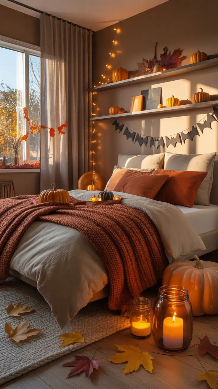 Halloween Bedroom Decor 2026 Cozy Halloween Bedroom Decor With Soft Ghost Accents