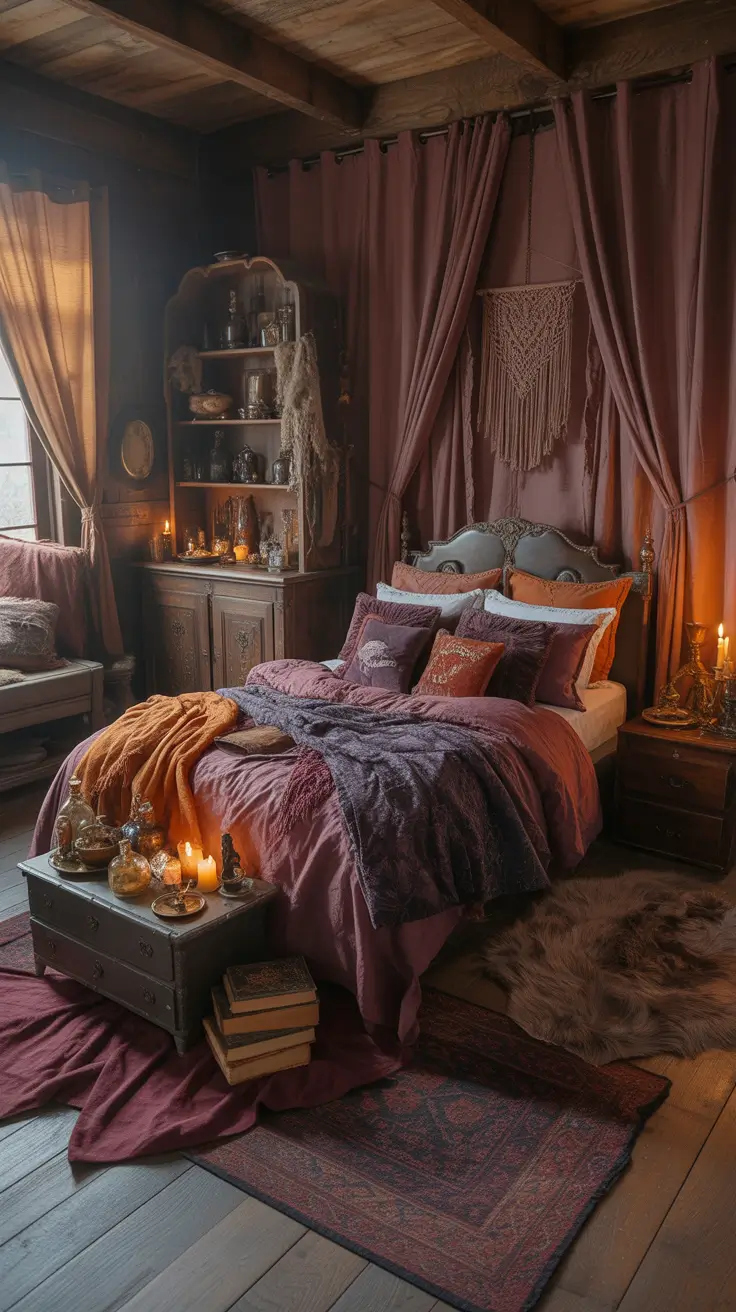 Halloween Bedroom Decor 2026 Moody Boho Halloween Bedroom Decor With Vintage Layers