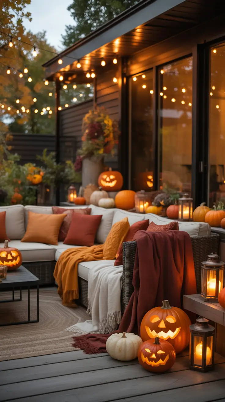 Halloween Decor Ideas Patio Styling For Chilly October Nights