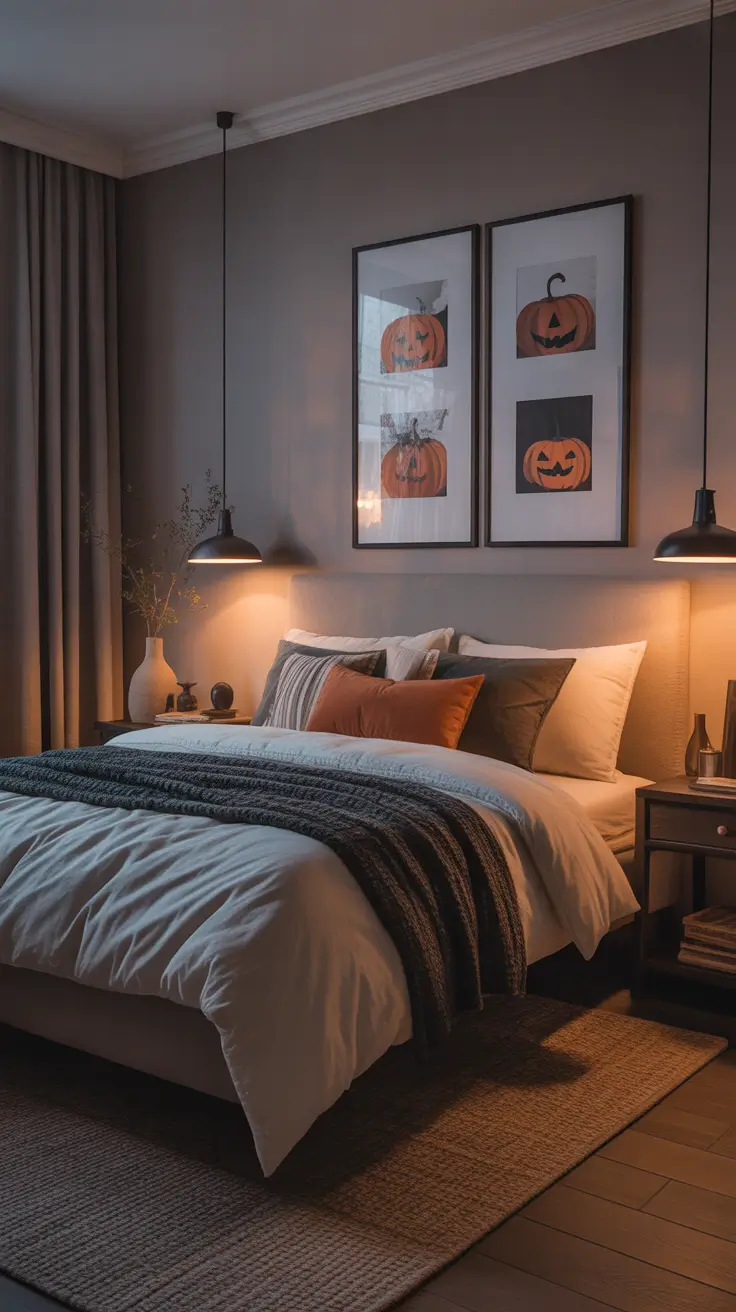 Halloween Decor Ideas Bedroom Styling With Soft Seasonal Accents