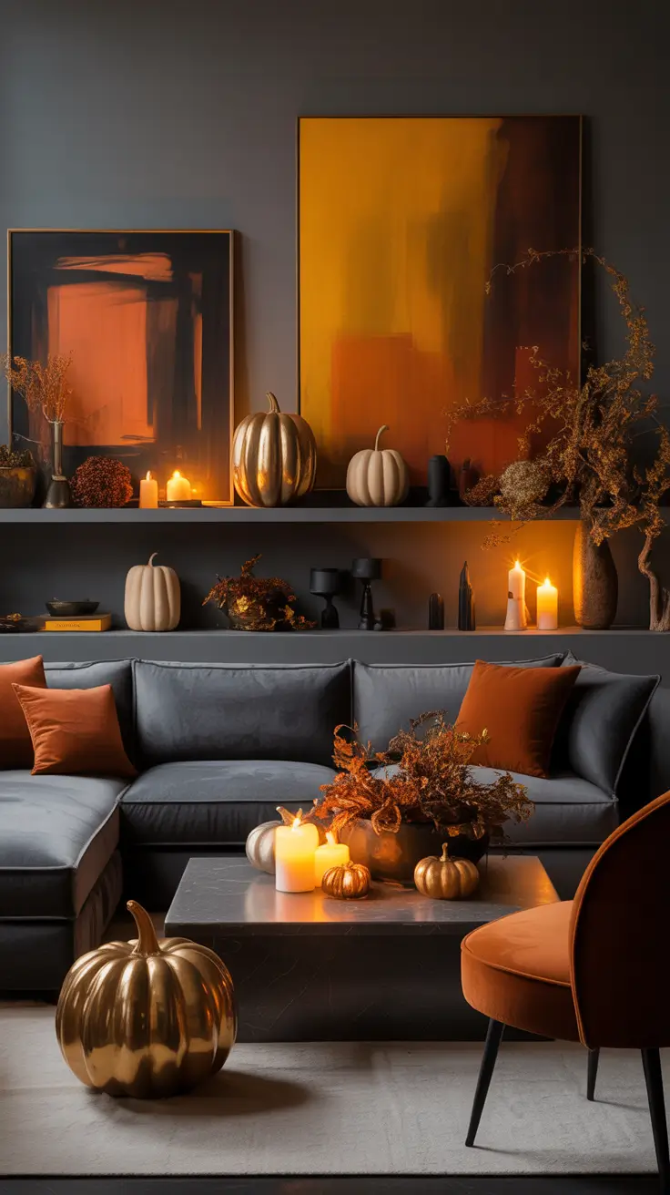 Halloween Decor Ideas Living Room With Statement Accents