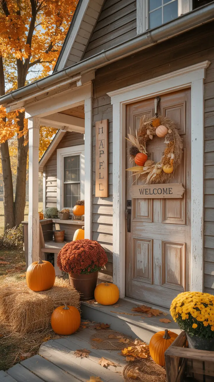 Halloween Door Hangers Ideas 2026 Farmhouse Style Vintage Halloween Door Hangers Ideas