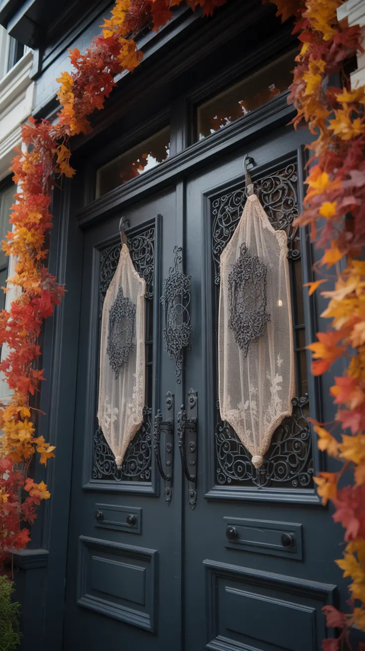 Halloween Door Hangers Ideas 2026 Sunflower Burgundy Statement Wreath Halloween Door Hangers Ideas
