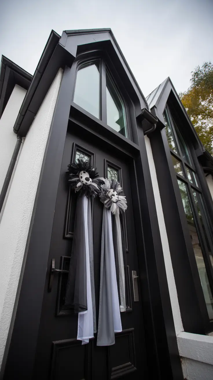 Halloween Door Hangers Ideas 2026 Minimal Gothic Panels Halloween Door Hangers Ideas