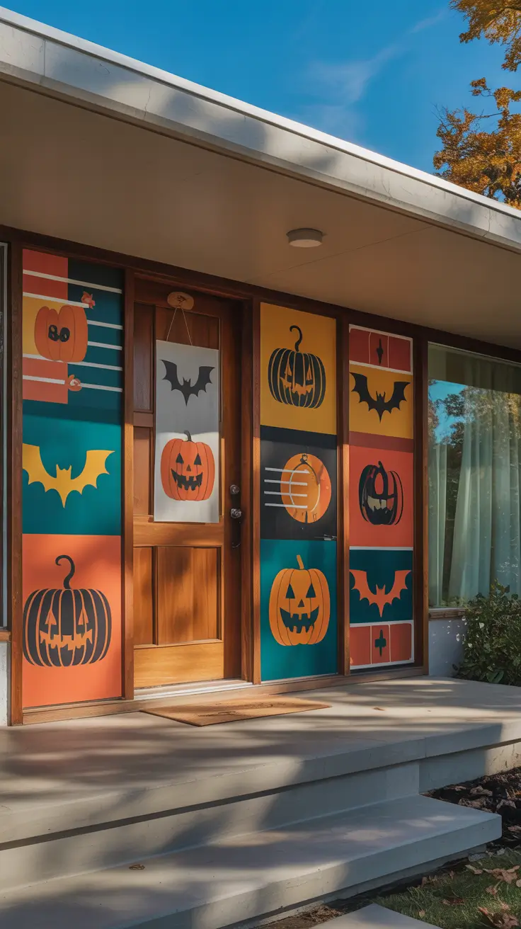 Halloween Door Hangers Ideas 2026 Vintage Inspired Door Hangers With Retro Halloween Graphics