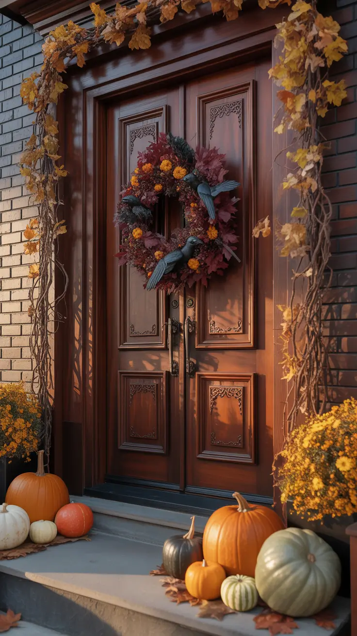 Halloween Front Door Decor Porch Ideas That Instantly Elevate The Entrance