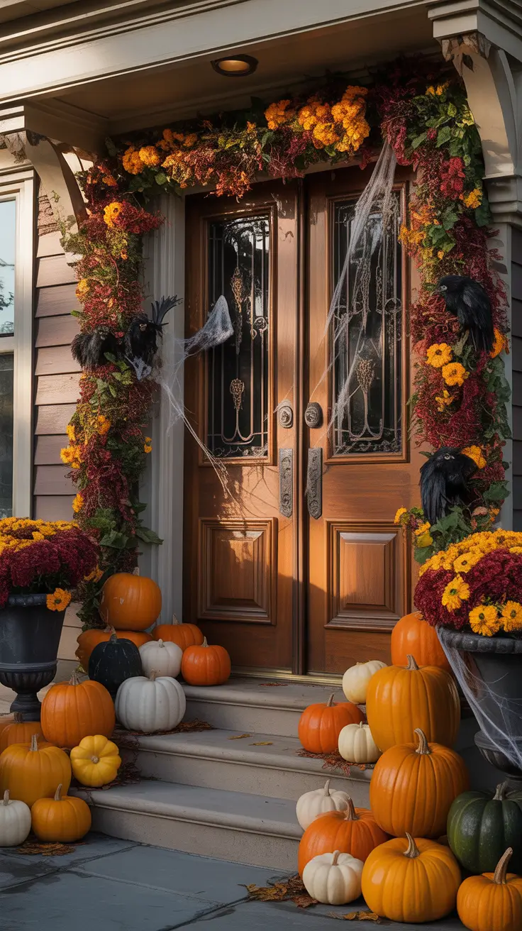 Halloween Front Door Decor Porch Ideas That Instantly Elevate The Entrance