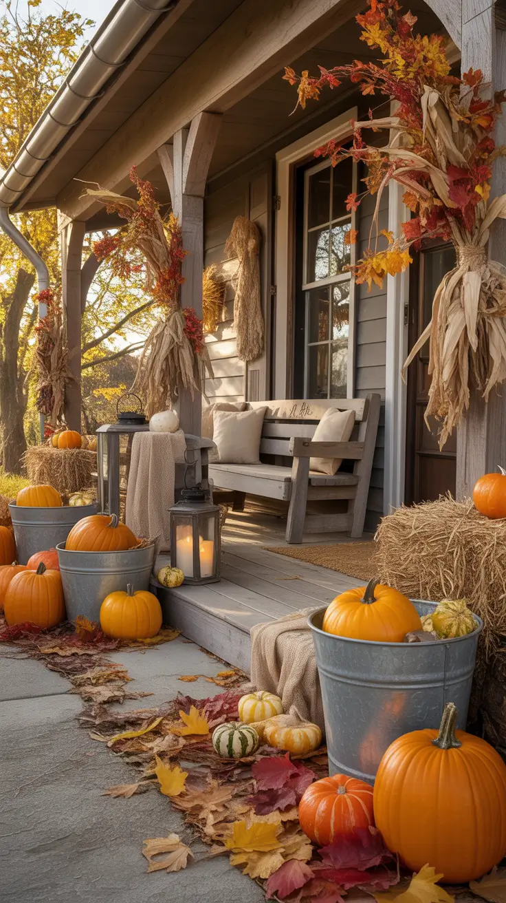 Fall Halloween Front Porch Decor Ideas Inspired By Farmhouse Style