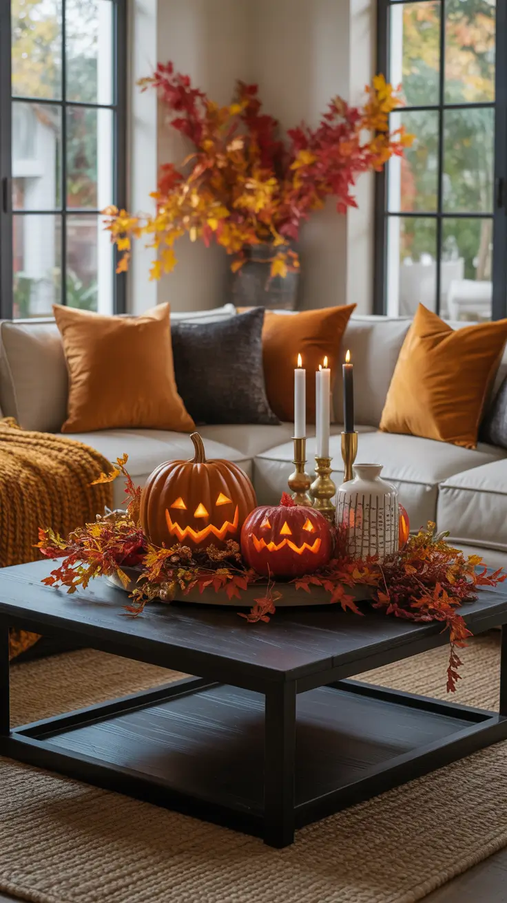 Halloween Home Decor Ideas 2026 Living Room Halloween Home Decor Ideas With Statement Centerpieces