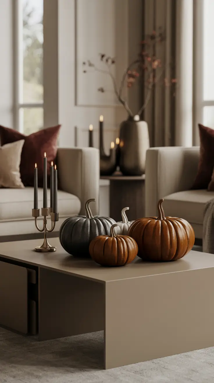 Halloween Home Decor Ideas 2026 Modern Neutral Halloween Home Decor Ideas With Sculptural Accents