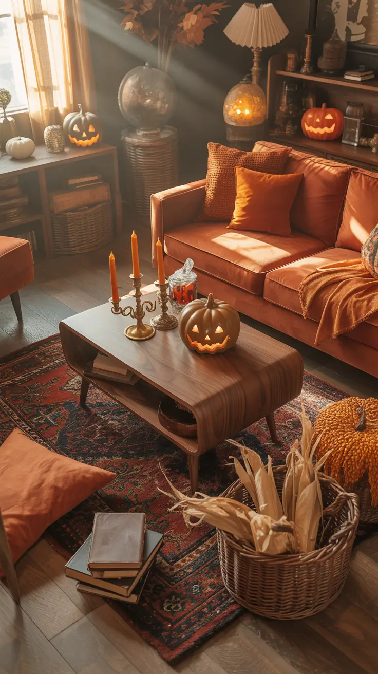 Halloween Home Decor Ideas 2026 Cozy Traditional Halloween Home Decor Ideas With Warm Textures