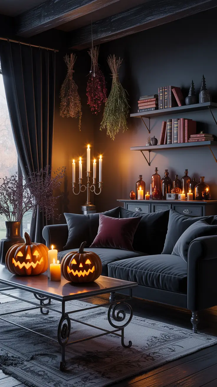 Halloween Home Decor Ideas 2026 Dark Moody Halloween Home Decor Ideas With Gothic Accents
