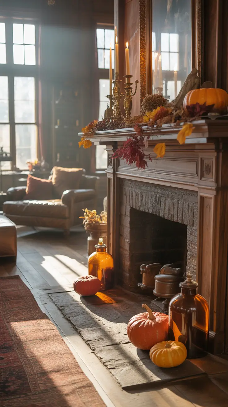 Halloween Mantle Ideas 2026 Vintage Halloween Mantle Ideas With Timeless Character