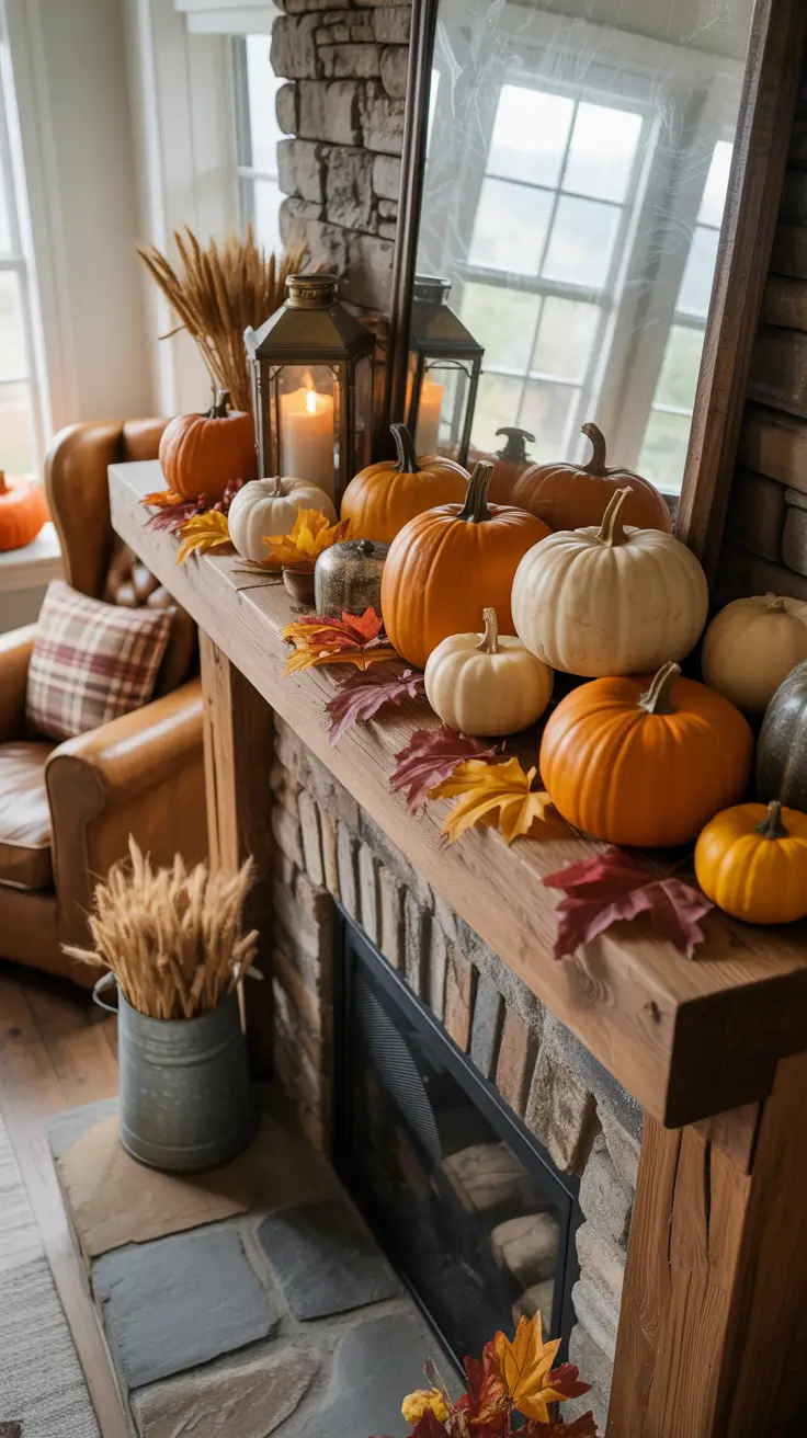 Halloween Mantle Ideas 2026 Farmhouse Halloween Mantle Ideas With Rustic Warmth