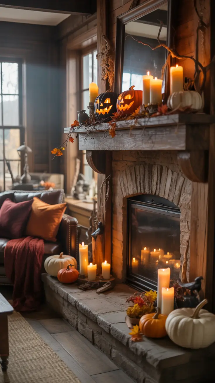 Halloween Mantle Ideas 2026 Halloween Mantle Ideas Fireplaces That Set The Mood